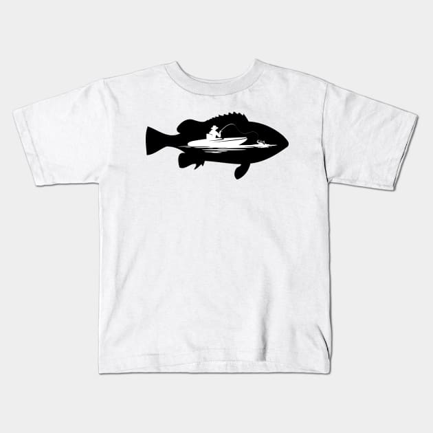 Boat Fishing Kids T-Shirt by Wild Catch